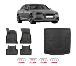 Set Covorase Presuri Auto Si Tavita Portbagaj AUDI A4 B9 (8W2, 8WC) din 2015-2021 AUDI - Img 2
