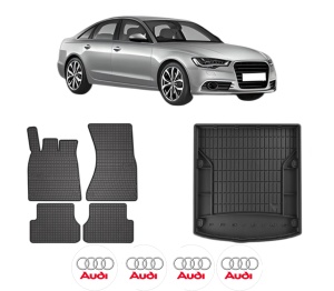 Set Covorase Presuri Auto Si Tavita Portbagaj AUDI A6 C7 (4G2, 4GC) din 2010-2018 AUDI - Img 2