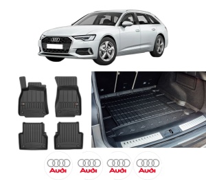 Set Covorase Presuri Auto Si Tavita Portbagaj AUDI A6 C8 (4A2) din 2018-2021 AUDI - Img 2