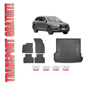 Set Covorase Presuri Auto Si Tavita Portbagaj AUDI Q7 (4MB, 4MG, 4MQ) din 2015-2024 AUDI