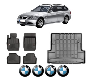 Set Covorase Presuri Auto Si Tavita Portbagaj BMW Seria 3 Touring (E91) din 2004-2012 BMW - Img 2