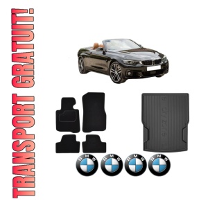 Set Covorase Presuri Auto Si Tavita Portbagaj BMW Seria 4 Convertible (F33, F83) din 2013-2020 BMW