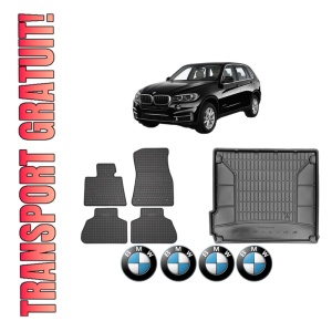 Set Covorase Presuri Auto Si Tavita Portbagaj BMW Seria X5 (F15, F85) din 2013-2018 BMW