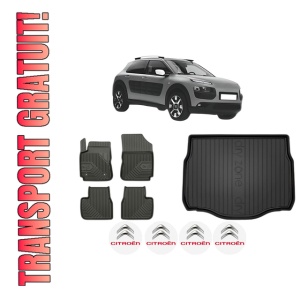 Set Covorase Presuri Auto Si Tavita Portbagaj CITROEN C4 CACTUS din 2014-2018 CITROEN