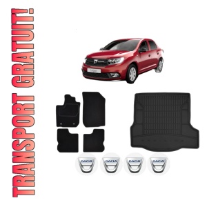 Set Covorase Presuri Auto Si Tavita Portbagaj DACIA LOGAN II din 2012-2019 DACIA