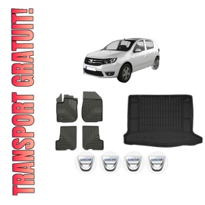 Set Covorase Presuri Auto Si Tavita Portbagaj DACIA SANDERO II din 2012-2019 DACIA