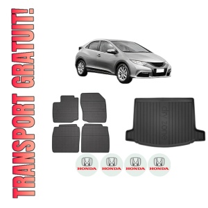 Set Covorase Presuri Auto Si Tavita Portbagaj HONDA CIVIC IX (FK) din 2012-2016 HONDA