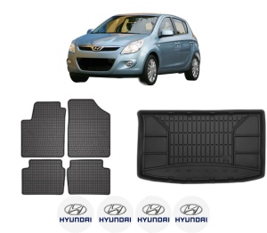 Set Covorase Presuri Auto Si Tavita Portbagaj HYUNDAI i20 I (PB, PBT) din 2008-2015 HYUNDAI - Img 2