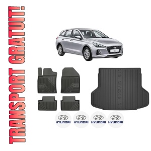 Set Covorase Presuri Auto Si Tavita Portbagaj HYUNDAI i30 Kombi Van (PDE) din 2017-2020 HYUNDAI