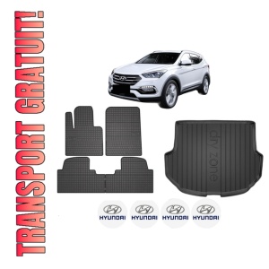 Set Covorase Presuri Auto Si Tavita Portbagaj HYUNDAI SANTA FÉ III SUV Van (DM) din 2015-2018 HYUNDAI