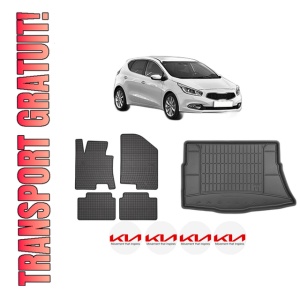 Set Covorase Presuri Auto Si Tavita Portbagaj KIA CEE'D (JD) din 2012-2018 KIA