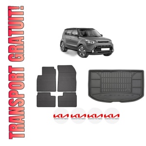 Set Covorase Presuri Auto Si Tavita Portbagaj KIA SOUL II (PS) din 2014-2018 KIA