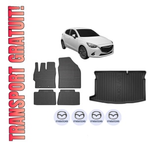 Set Covorase Presuri Auto Si Tavita Portbagaj MAZDA 2 Hatchback (DL, DJ) din 2014-2021 MAZDA