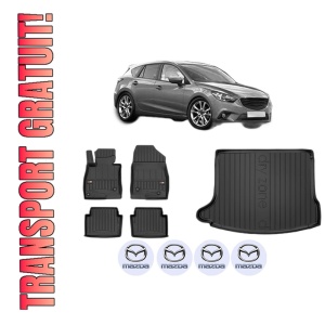 Set Covorase Presuri Auto Si Tavita Portbagaj MAZDA 3 (BM, BN) din 2013-2019 MAZDA
