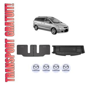 Set Covorase Presuri Auto Si Tavita Portbagaj MAZDA 5 (CR) din 2005-2010 MAZDA