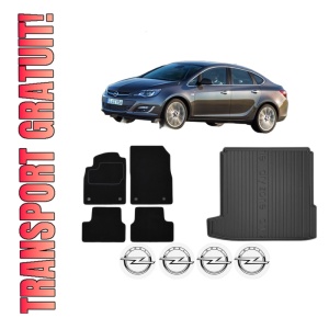 Set Covorase Presuri Auto Si Tavita Portbagaj OPEL ASTRA J Saloon din 2012-2015 OPEL