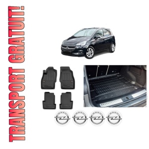 Set Covorase Presuri Auto Si Tavita Portbagaj OPEL CORSA E (X15) din 2014-2019 OPEL