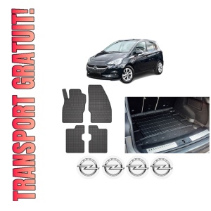 Set Covorase Presuri Auto Si Tavita Portbagaj OPEL CORSA E (X15) din 2014-2019 OPEL