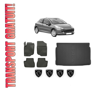 Set Covorase Presuri Auto Si Tavita Portbagaj PEUGEOT 207 (WA_, WC_) din 2006-2015 PEUGEOT