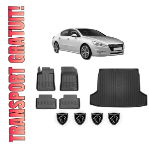 Set Covorase Presuri Auto Si Tavita Portbagaj PEUGEOT 508 I (8D_) din 2010-2018 PEUGEOT