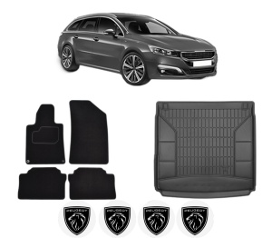 Set Covorase Presuri Auto Si Tavita Portbagaj PEUGEOT 508 SW I (8E_) din 2010-2018 PEUGEOT - Img 2