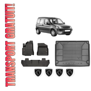 Set Covorase Presuri Auto Si Tavita Portbagaj PEUGEOT PARTNER TEPEE din 2008-2018 PEUGEOT
