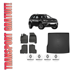 Set Covorase Presuri Auto Si Tavita Portbagaj RENAULT DUSTER (HM_) din 2017-2022 RENAULT