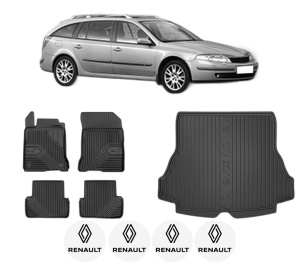 Set Covorase Presuri Auto Si Tavita Portbagaj RENAULT LAGUNA II Grandtour (KG0/1_) din 2001-2007 RENAULT - Img 2