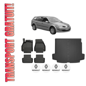 Set Covorase Presuri Auto Si Tavita Portbagaj RENAULT MEGANE II Estate Van (KM_) din 2003-2009 RENAULT