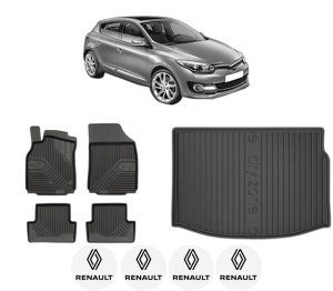 Set Covorase Presuri Auto Si Tavita Portbagaj RENAULT MEGANE III Hatchback (BZ0/1_, B3_) din 2008-2017 RENAULT - Img 2