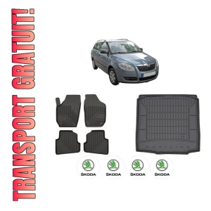 Set Covorase Presuri Auto Si Tavita Portbagaj SKODA FABIA II Combi (545) din 2007-2014 SKODA