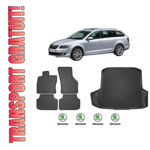 Set Covorase Presuri Auto Si Tavita Portbagaj SKODA Octavia III Combi (5E5, 5E6) din 2012-2020 SKODA