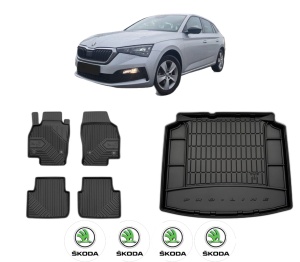 Set Covorase Presuri Auto Si Tavita Portbagaj SKODA SCALA (NW1) din 2019-2020 SKODA - Img 2