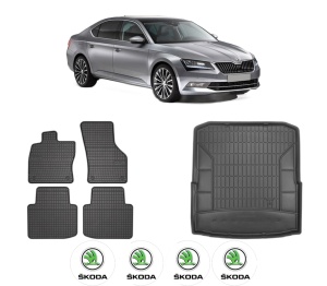 Set Covorase Presuri Auto Si Tavita Portbagaj SKODA SUPERB III (3V3) din 2015-2024 SKODA - Img 2