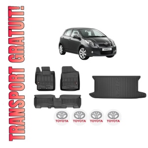 Set Covorase Presuri Auto Si Tavita Portbagaj TOYOTA YARIS (_P9_) din 2005-2014 TOYOTA