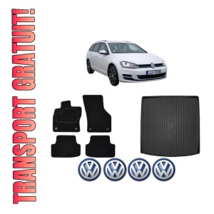 Set Covorase Presuri Auto Si Tavita Portbagaj Volkswagen GOLF VII Variant (BA5, BV5) din 2013-2021 Volkswagen