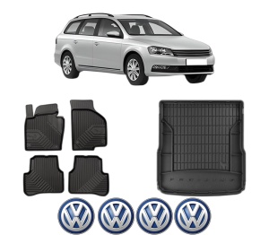 Set Covorase Presuri Auto Si Tavita Portbagaj Volkswagen PASSAT B7 Variant (365) din 2010-2015 Volkswagen - Img 2