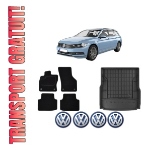 Set Covorase Presuri Auto Si Tavita Portbagaj Volkswagen PASSAT B8 Variant (3G5, CB5) din 2014-2024 Volkswagen