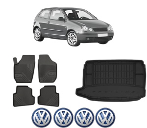 Set Covorase Presuri Auto Si Tavita Portbagaj Volkswagen POLO IV (9N_, 9A_) din 2001-2009 Volkswagen - Img 2