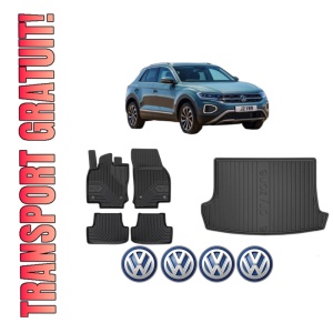 Set Covorase Presuri Auto Si Tavita Portbagaj Volkswagen T-ROC (A11, D11) din 2017-2021 Volkswagen