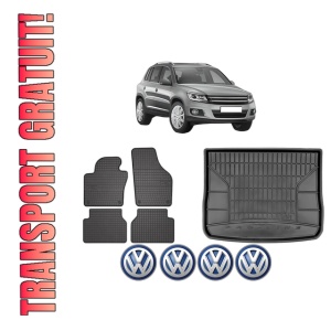 Set Covorase Presuri Auto Si Tavita Portbagaj Volkswagen TIGUAN (5N_) din 2007-2018 Volkswagen