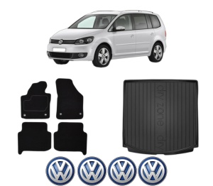 Set Covorase Presuri Auto Si Tavita Portbagaj Volkswagen TOURAN VAN (1T3) din 2010-2015 Volkswagen - Img 2