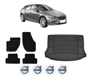 Set Covorase Presuri Auto Si Tavita Portbagaj VOLVO V40 Hatchback (525) din 2012-2019 VOLVO - Img 2