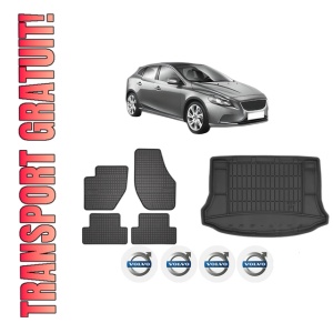 Set Covorase Presuri Auto Si Tavita Portbagaj VOLVO V40 Hatchback (525) din 2012-2019 VOLVO
