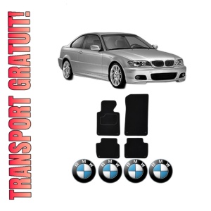 Set Covorase Presuri BMW Seria 3 Coupe (E46) din 1998-2006, Auto, Material Textil Mocheta, BMW