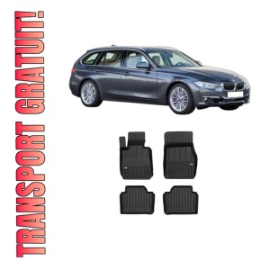 Set covorase presuri BMW Seria 3 Touring (F31) din 2012-2019, auto, din cauciuc thermoplastic, BMW Seria