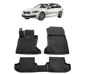 Set covorase presuri BMW Seria 5 F11 din 2013-2016, auto, din cauciuc thermoplastic - Img 2