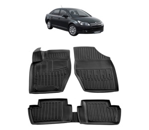 Set covorase presuri CITROEN C4 L din 2004-2010, auto, din cauciuc thermoplastic - Img 2