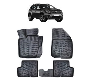 Set covorase presuri DACIA DUSTER 4X4 HS din 2010-2018, auto, din cauciuc thermoplastic - Img 2