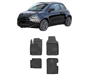 Set covorase presuri FIAT 500e (332_) din 2020, auto, din cauciuc thermoplastic, FIAT - Img 2